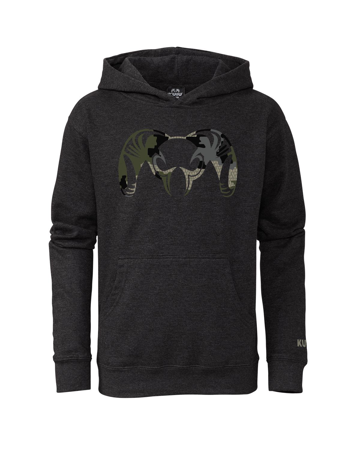 Youth Camo Big Ram Hoodie | Verde