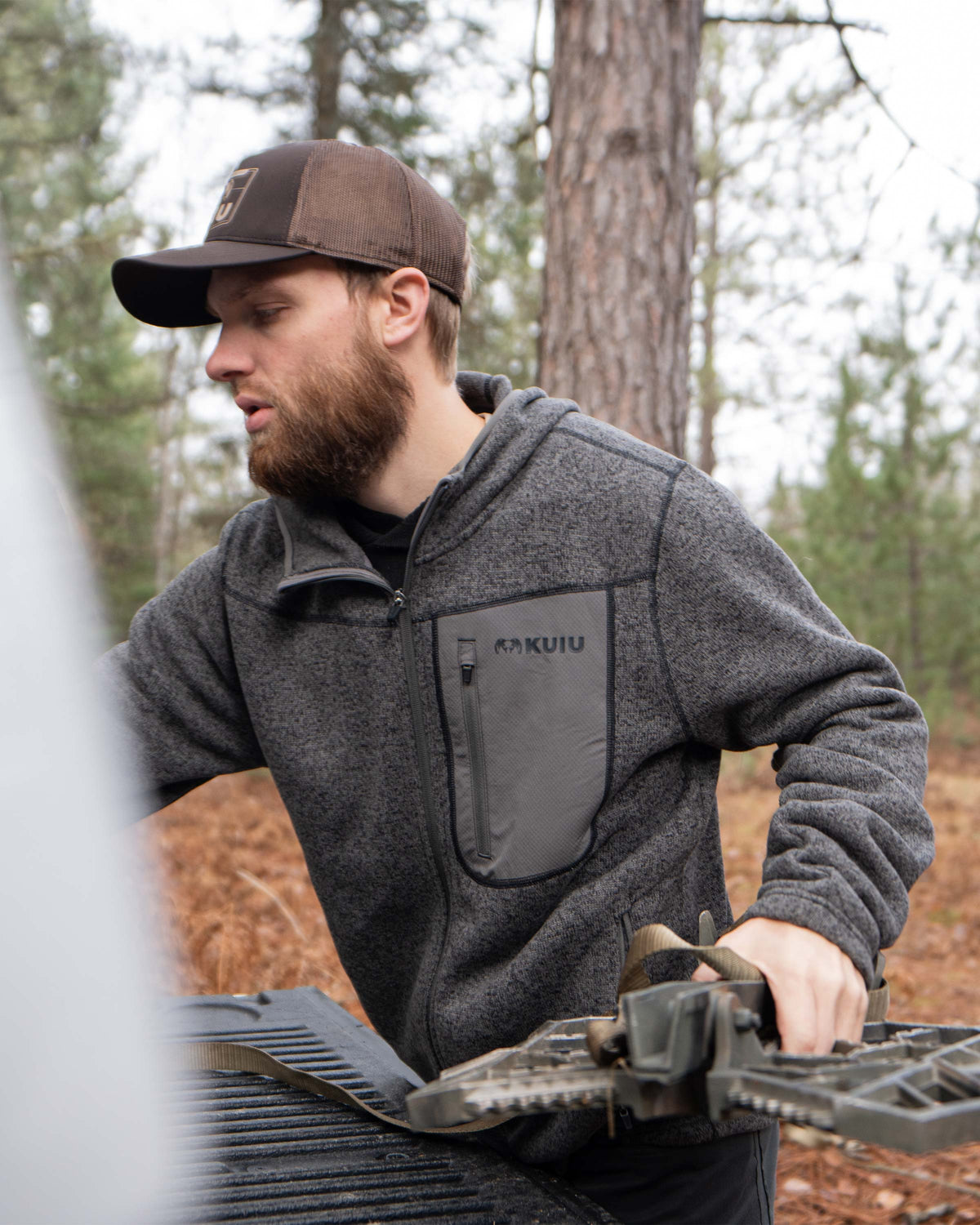 Base Camp Hooded Sweater | Steel Blue Heather