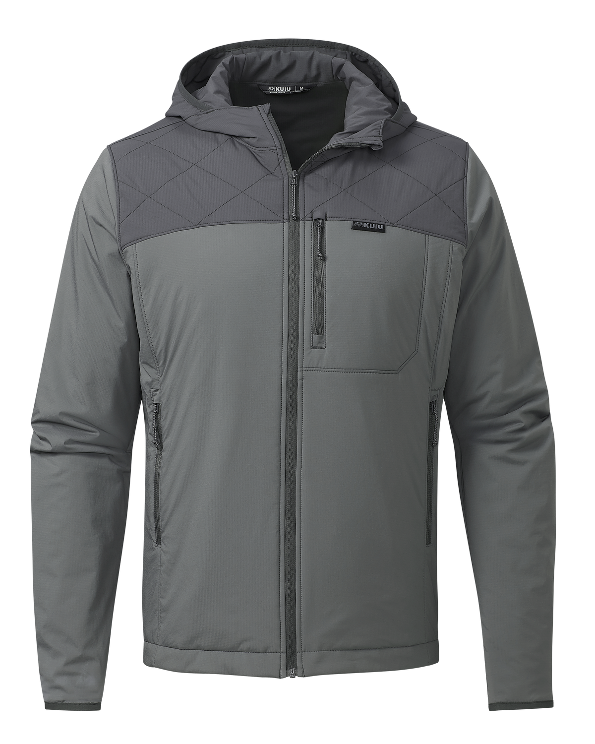 Transit Packable Hooded Jacket | Gunmetal/Stone