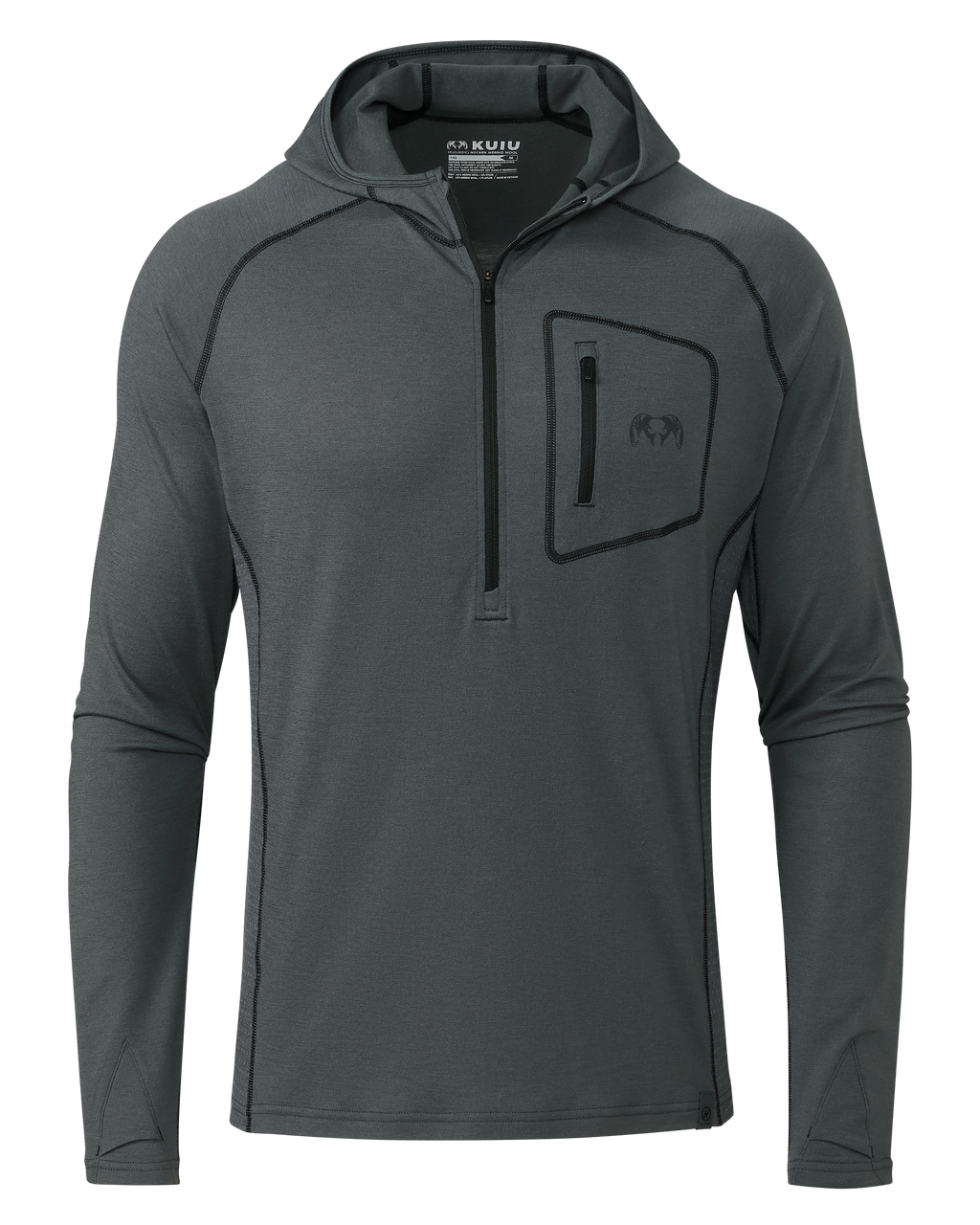 ULTRA Merino 145 Zip-T Hunting Hoodie | Gunmetal