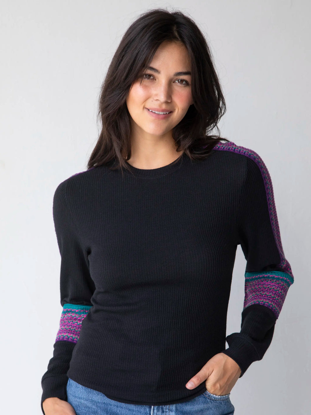 London Trim Top - Black