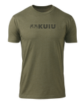 KUIU Topo Block Logo T-Shirt | Military Green