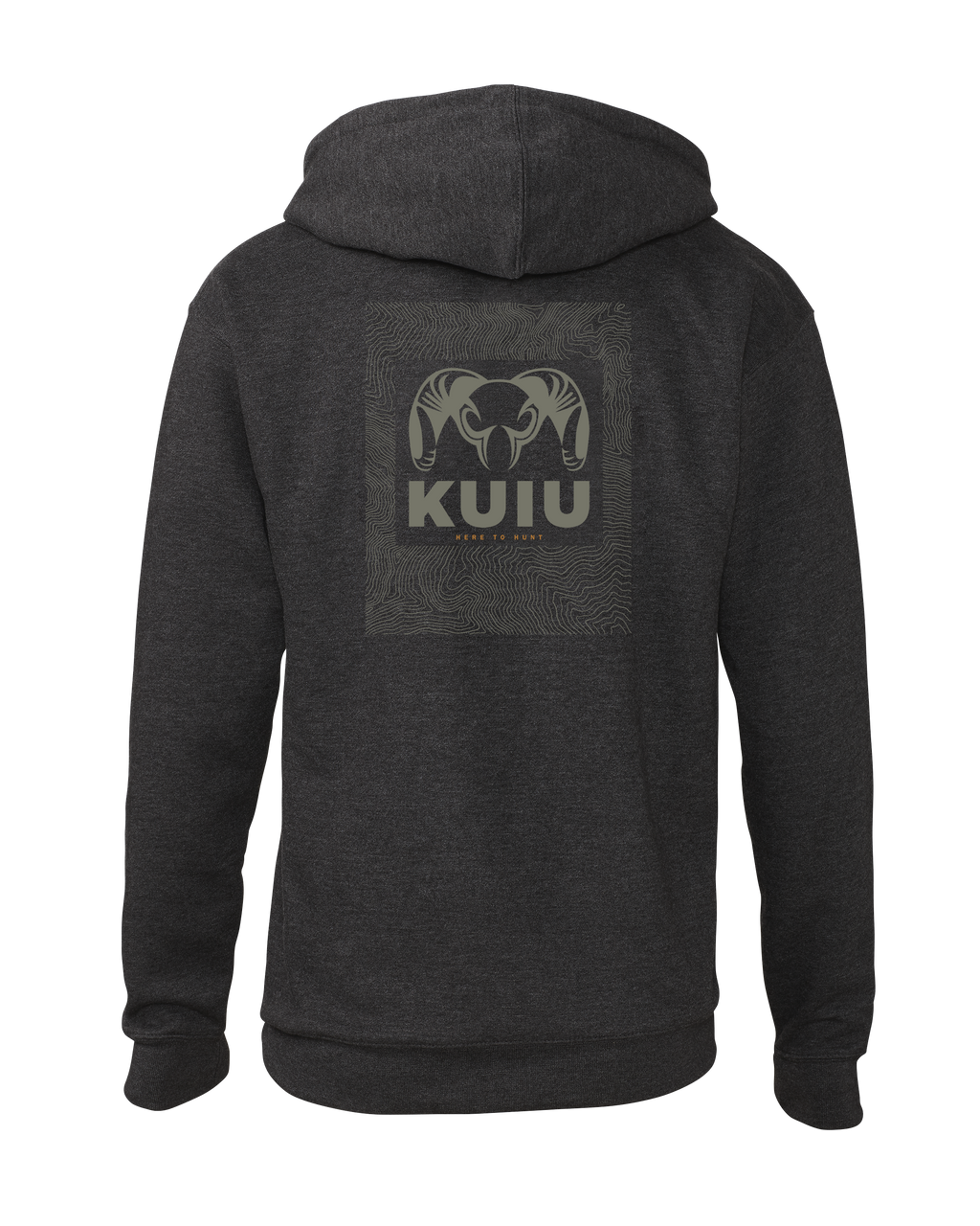 KUIU Topo Back Logo Hoodie | Charcoal
