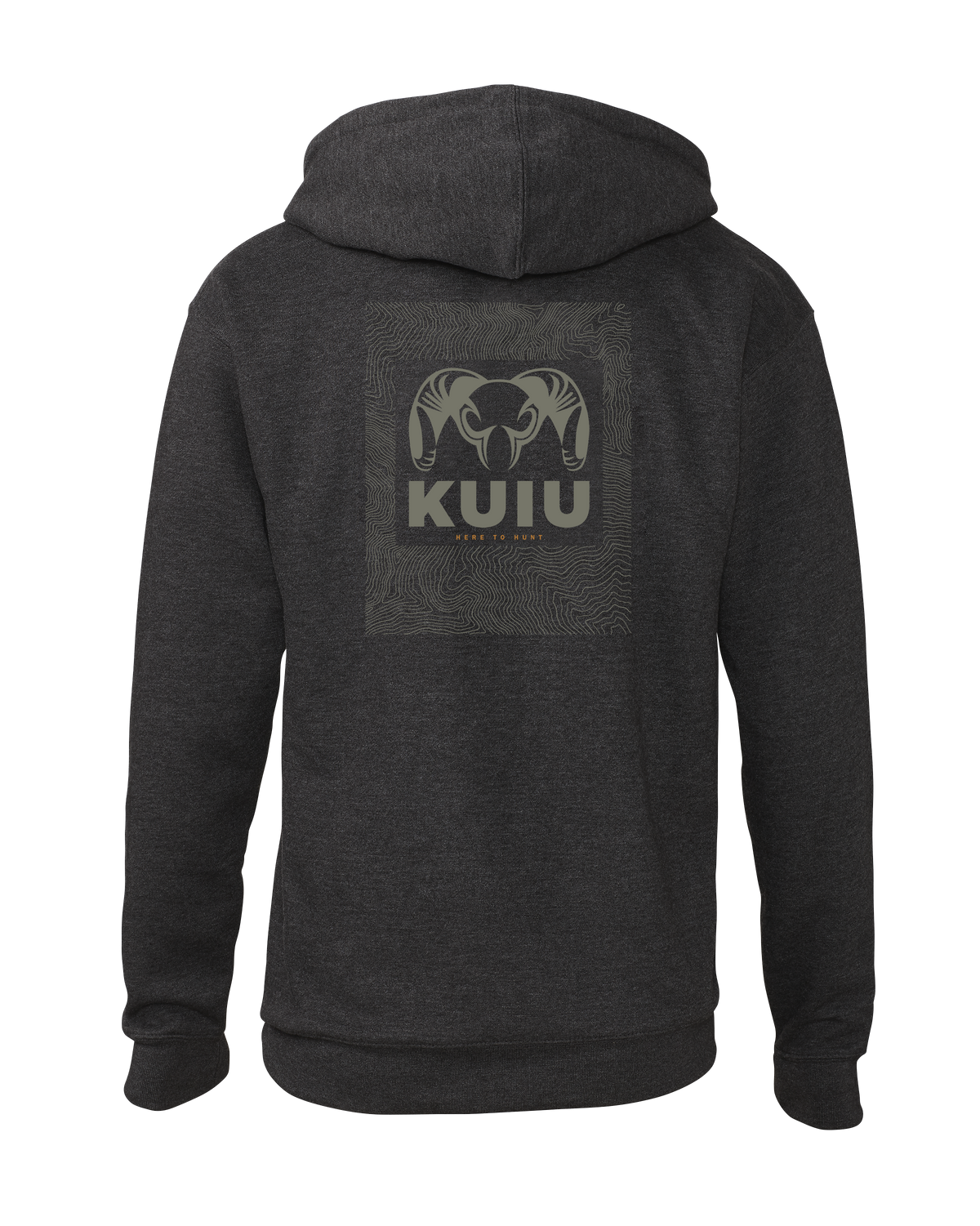 KUIU Topo Back Logo Hoodie | Charcoal