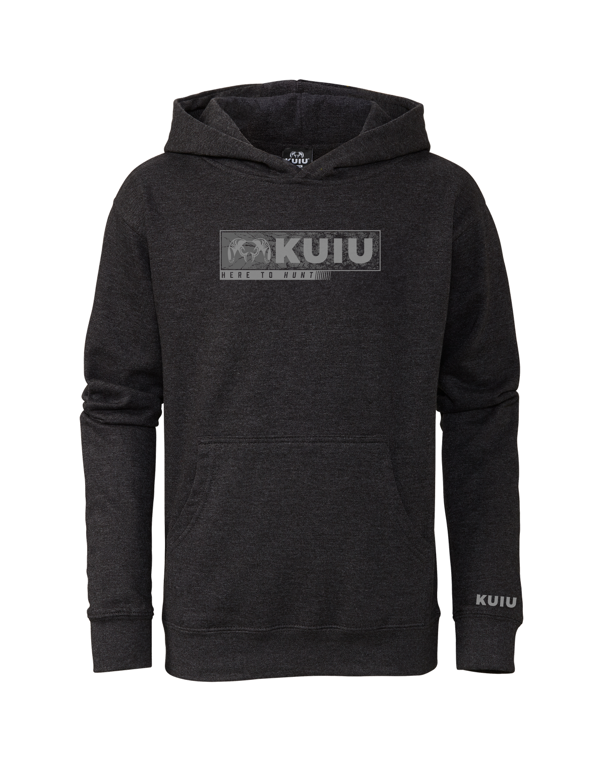 Youth Here to Hunt Gritstone Hoodie | Charcoal