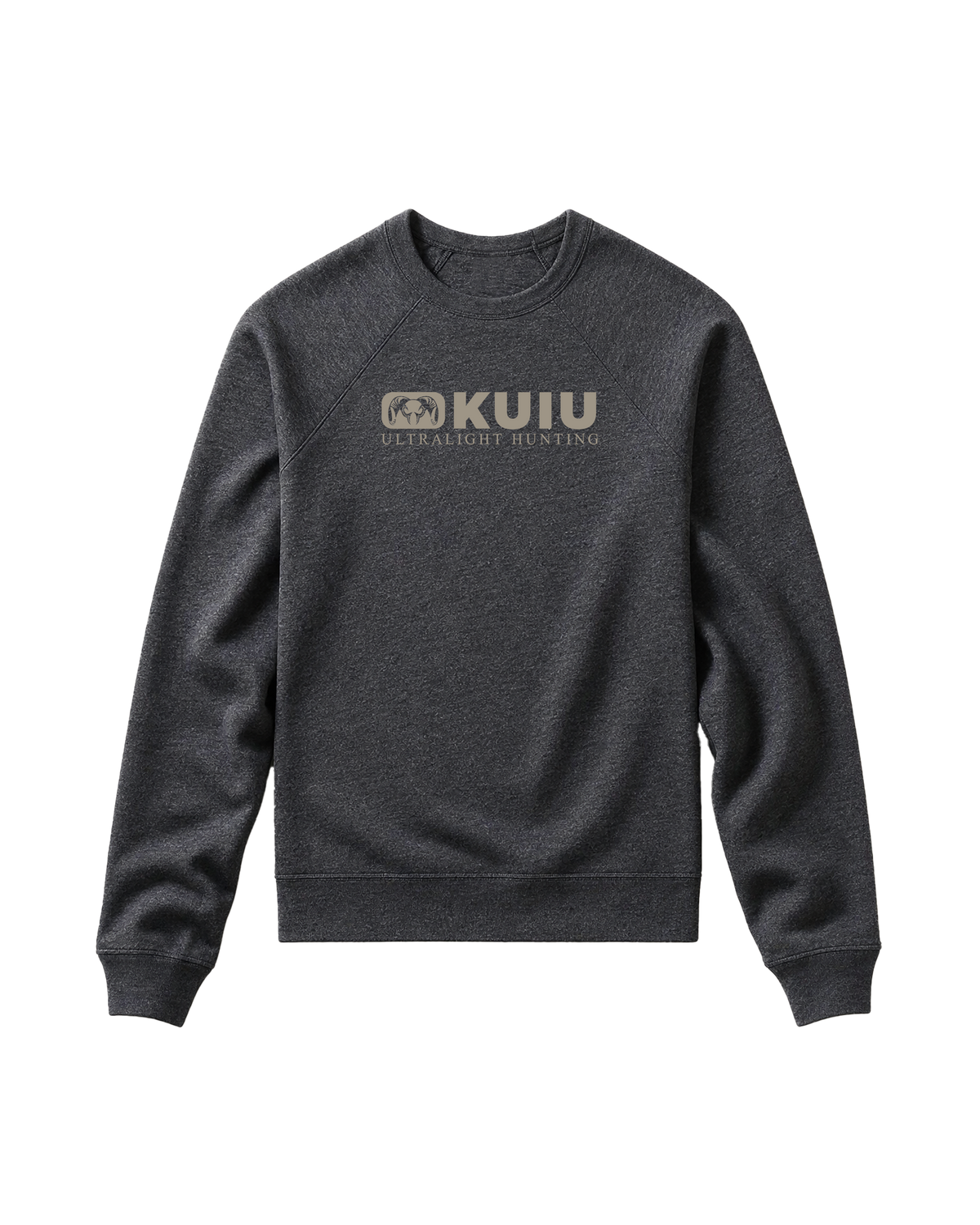 Toddler Block Logo Crewneck Sweatshirt | Dark Heather Grey