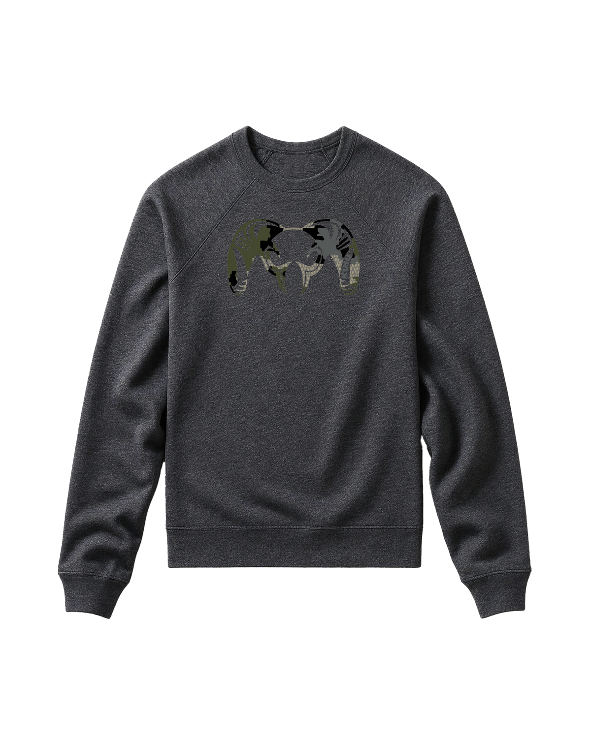 Toddler Camo Big Ram Crewneck Sweatshirt | Verde