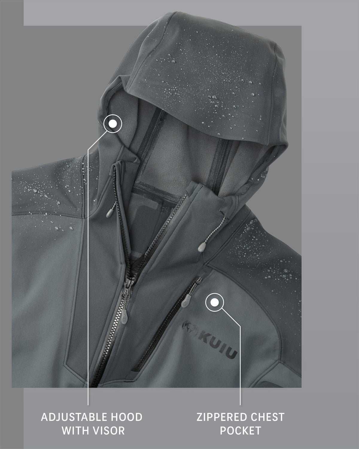 Axis Hybrid Hooded Jacket | Carbon