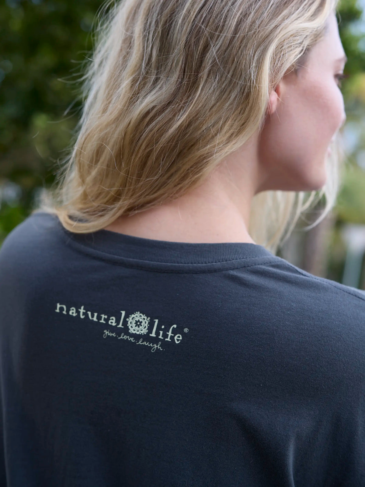 NL Logo Tee - Charcoal Boyfriend Fit