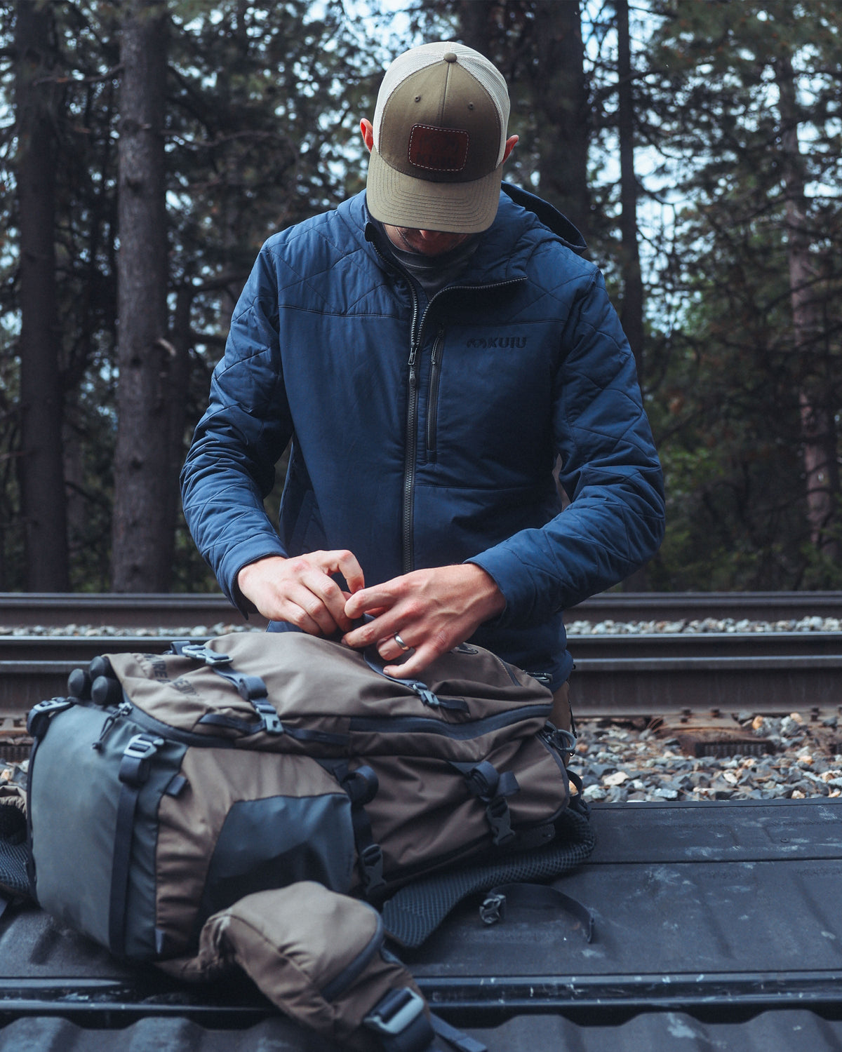 Outlet Granby Hooded Jacket | Steel Blue