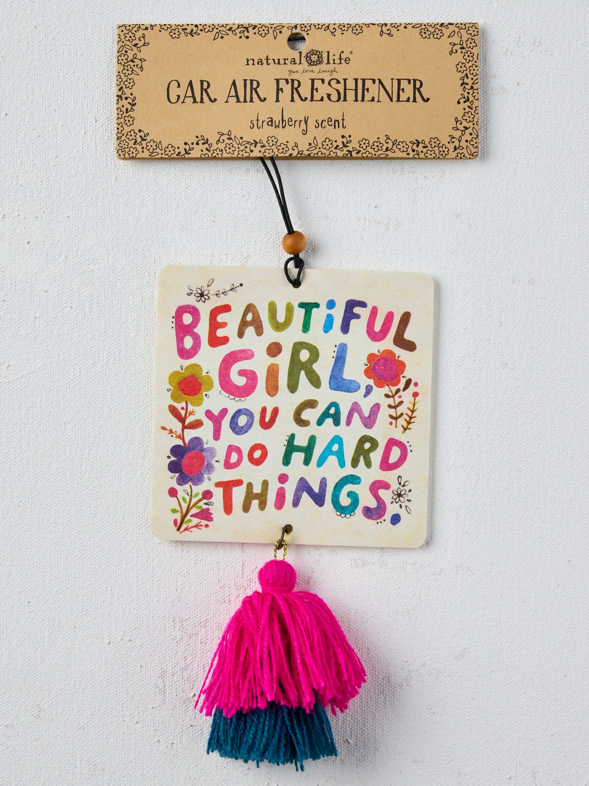 Car Air Freshener - Beautiful Girl You Can Do Hard Things