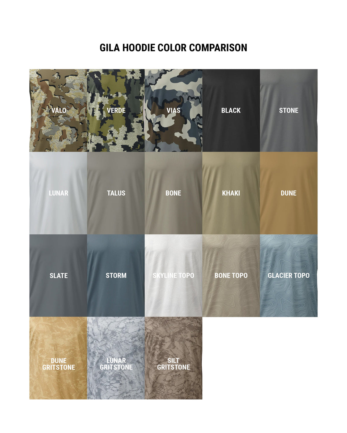 Gila LS Hoodie Topo | Glacier Topo Print