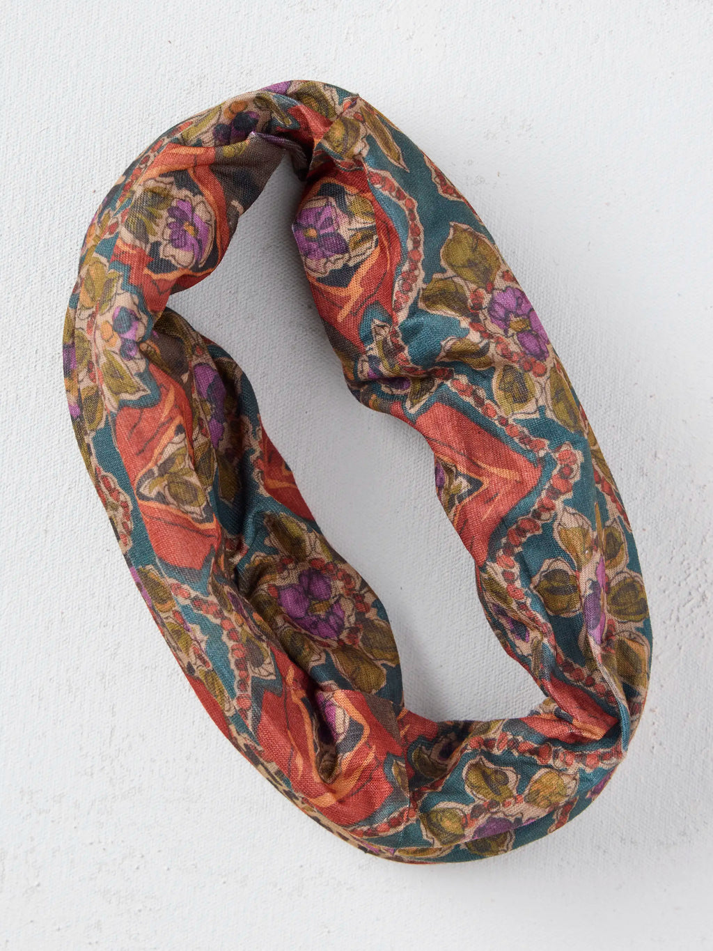 Full Boho Bandeau® Headband - Brown Tuscany Border