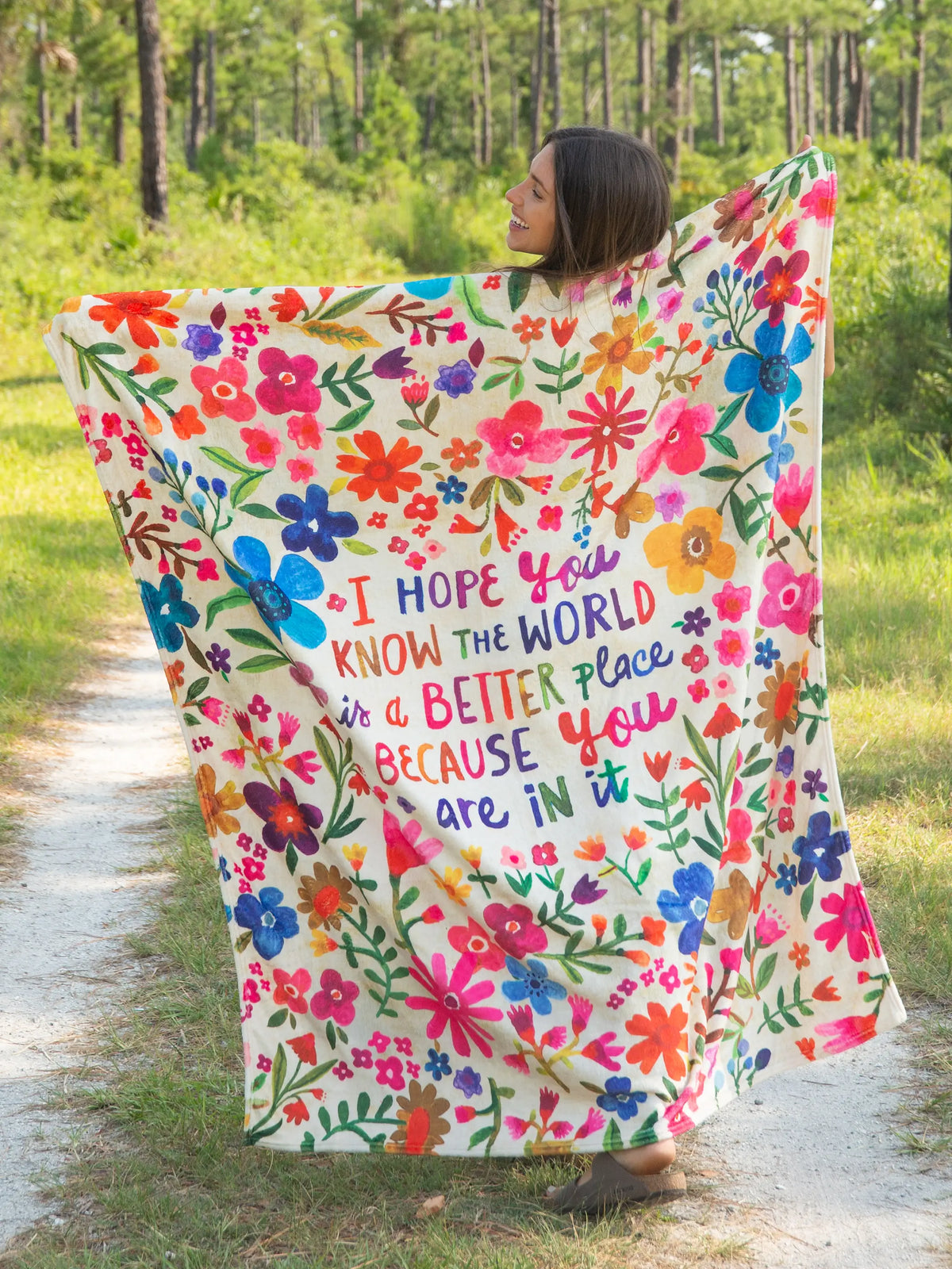 Double-Sided Cozy Throw Blanket - World Is A Better Place