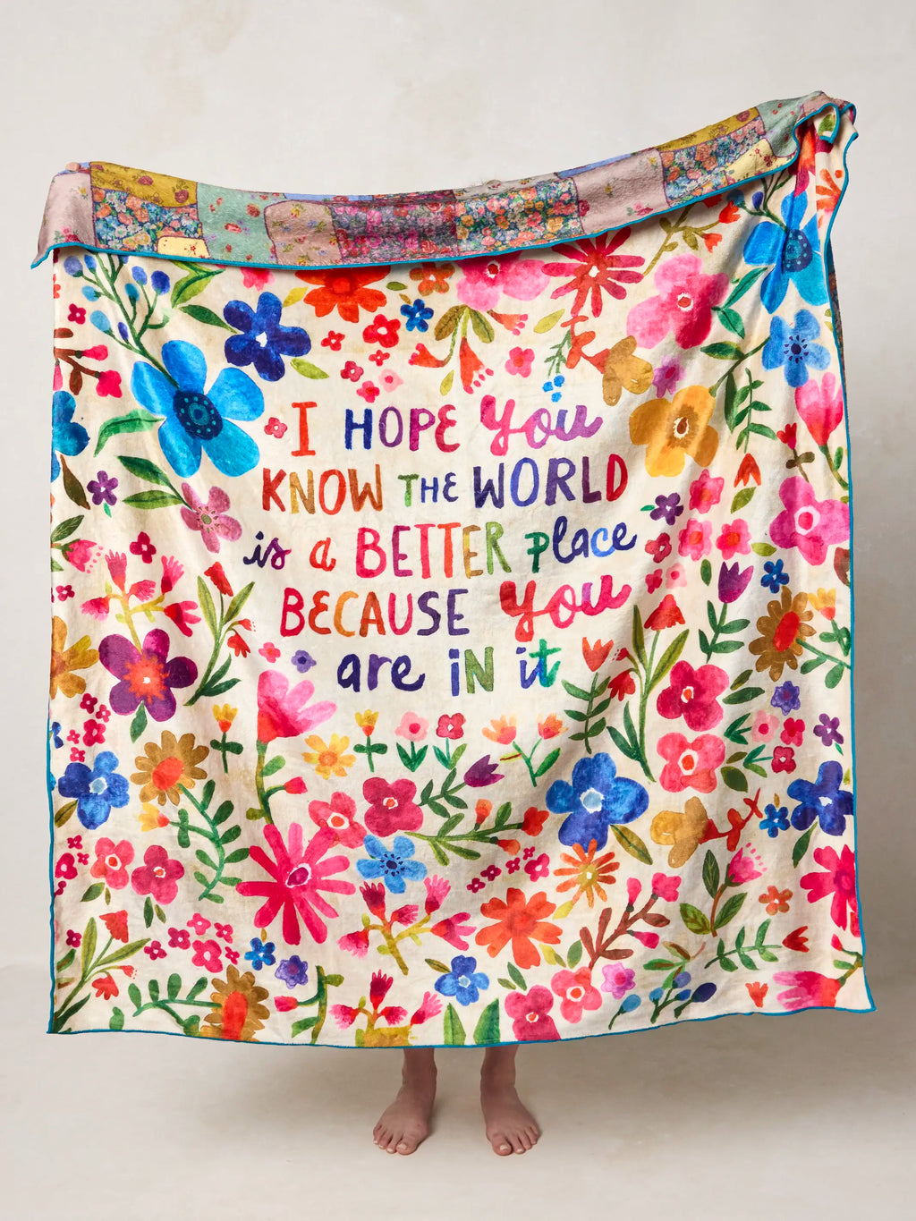 Double-Sided Cozy Throw Blanket - World Is A Better Place