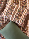 Boho Fringe Shams, Set of 2 - Brocade Tapestry Cream
