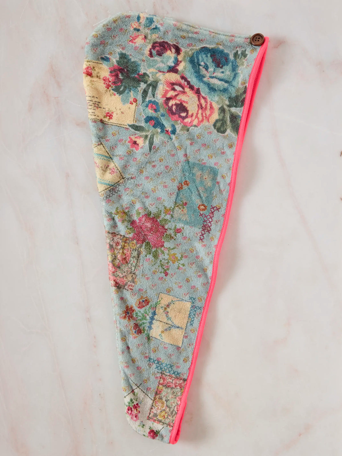 Microfiber Hair Towel Wrap - Flea Market Flora