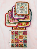 Makeup Removing Cloths Set - Folk Quilt Patchwork Cream