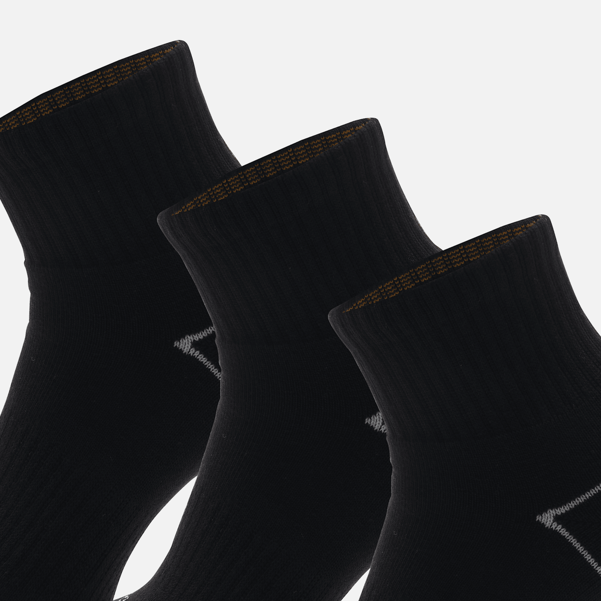 Bowden 3Pack Full Cushion Quarter Sock TBL Black ALT2