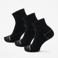Bowden 3Pack Full Cushion Quarter Sock TBL Black HERO