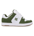 The Men’s Manteca 4 Shoes by DC Shoes feature a white and green colorway with a white sole, green suede overlays, and the iconic DC logo on the side. Designed for both style and durability, these skate shoes offer performance-focused construction ideal for skateboarding.