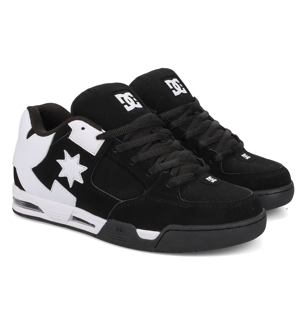 Step up your skate style with the DC Shoes Men’s Command Shoes—featuring a classic black and white colorway, thick black laces, and bold white star accents on the sides. The iconic DC logo appears on both the tongue and toe, while their chunky, athletic build offers that classic DC bulk. Inspired by the legendary DC Command series, these shoes deliver signature cushioning for all-day comfort.