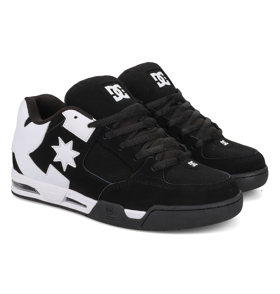 Step up your skate style with the DC Shoes Men’s Command Shoes—featuring a classic black and white colorway, thick black laces, and bold white star accents on the sides. The iconic DC logo appears on both the tongue and toe, while their chunky, athletic build offers that classic DC bulk. Inspired by the legendary DC Command series, these shoes deliver signature cushioning for all-day comfort.