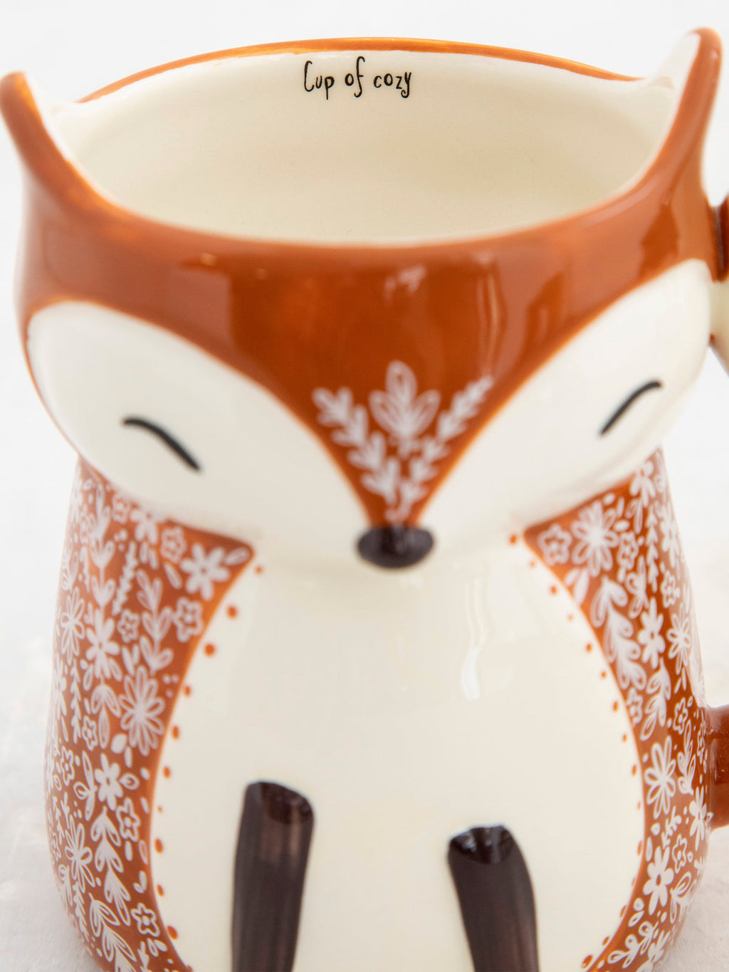 Folk Art Coffee Mug - Francis The Fox
