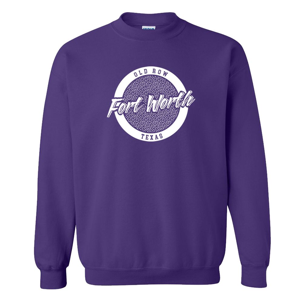 Forth Worth, Texas Circle Logo Crewneck Sweatshirt