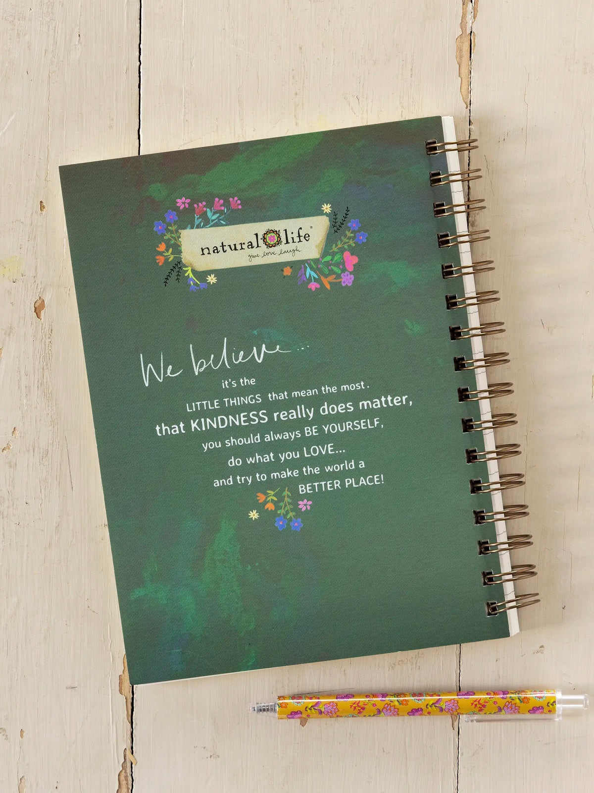 Spiral Notebook - Wildflower Border