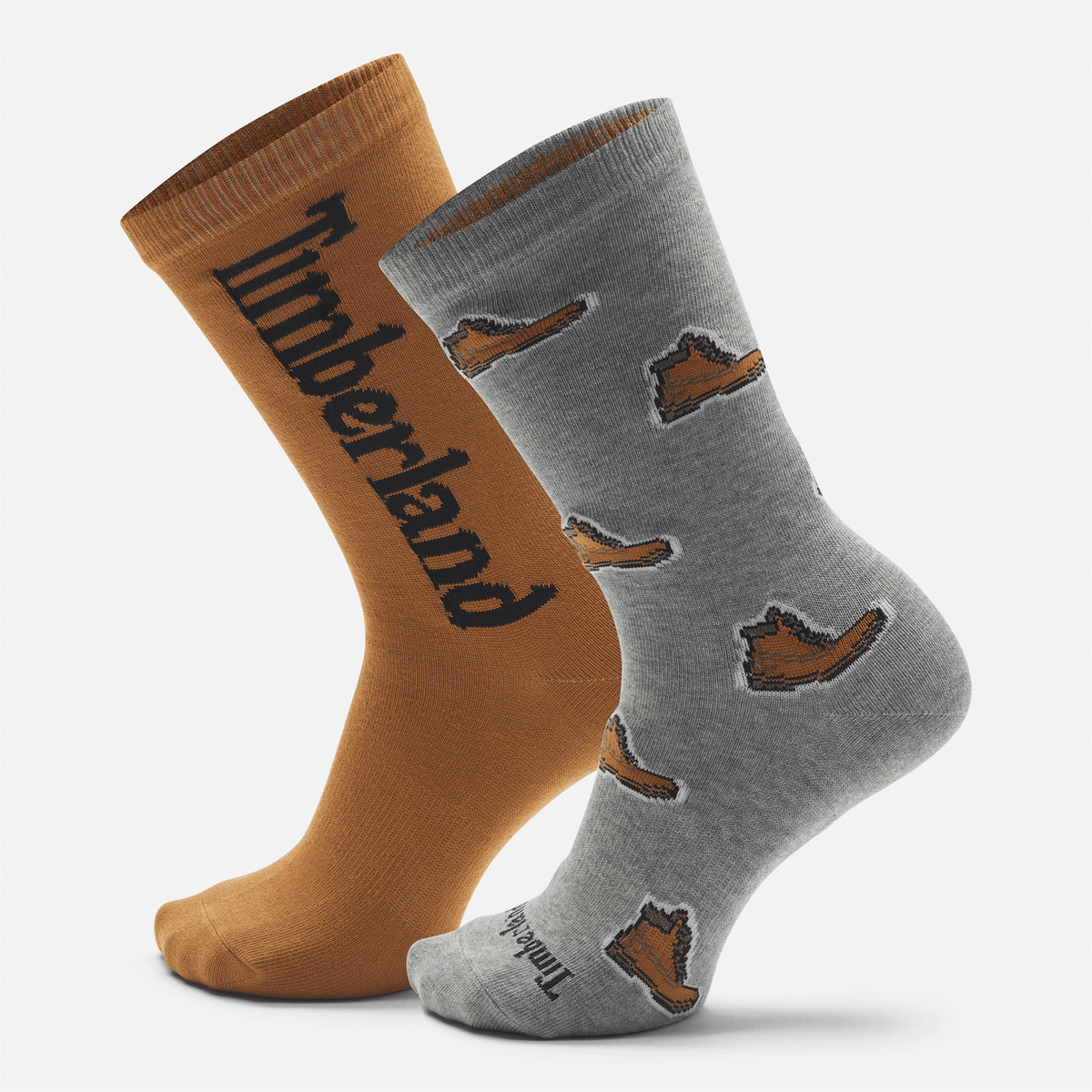 Hampshire 2Pack Print Crew Sock TBL Medium Grey Heather HERO
