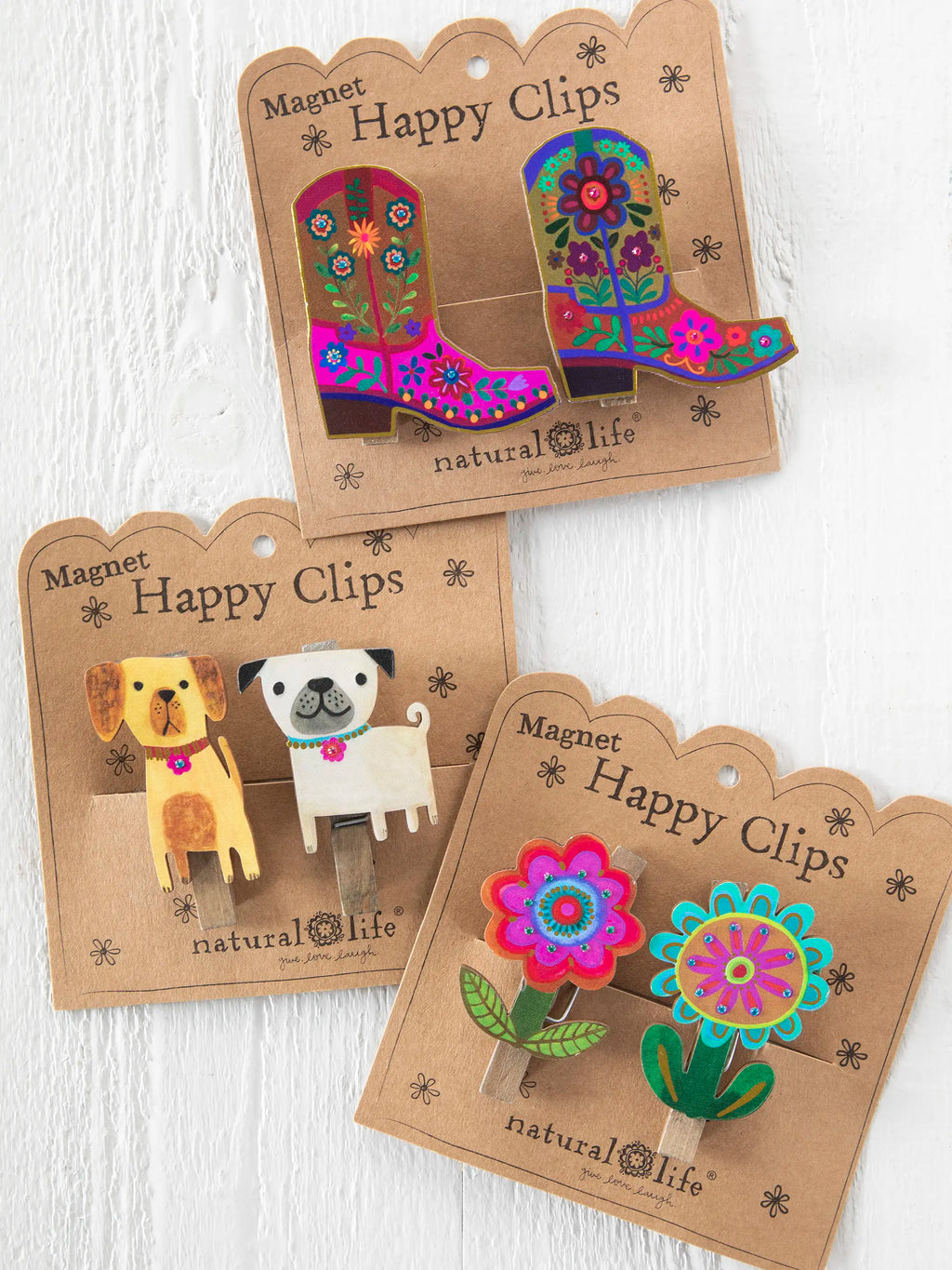 Magnet Happy Clips, Set of 2 - Flower