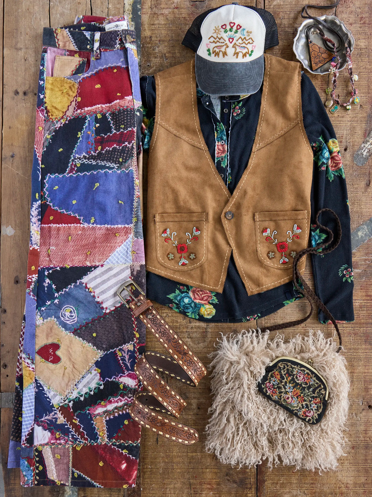 Magic Denim Jeans - Brimfield Patchwork Multi