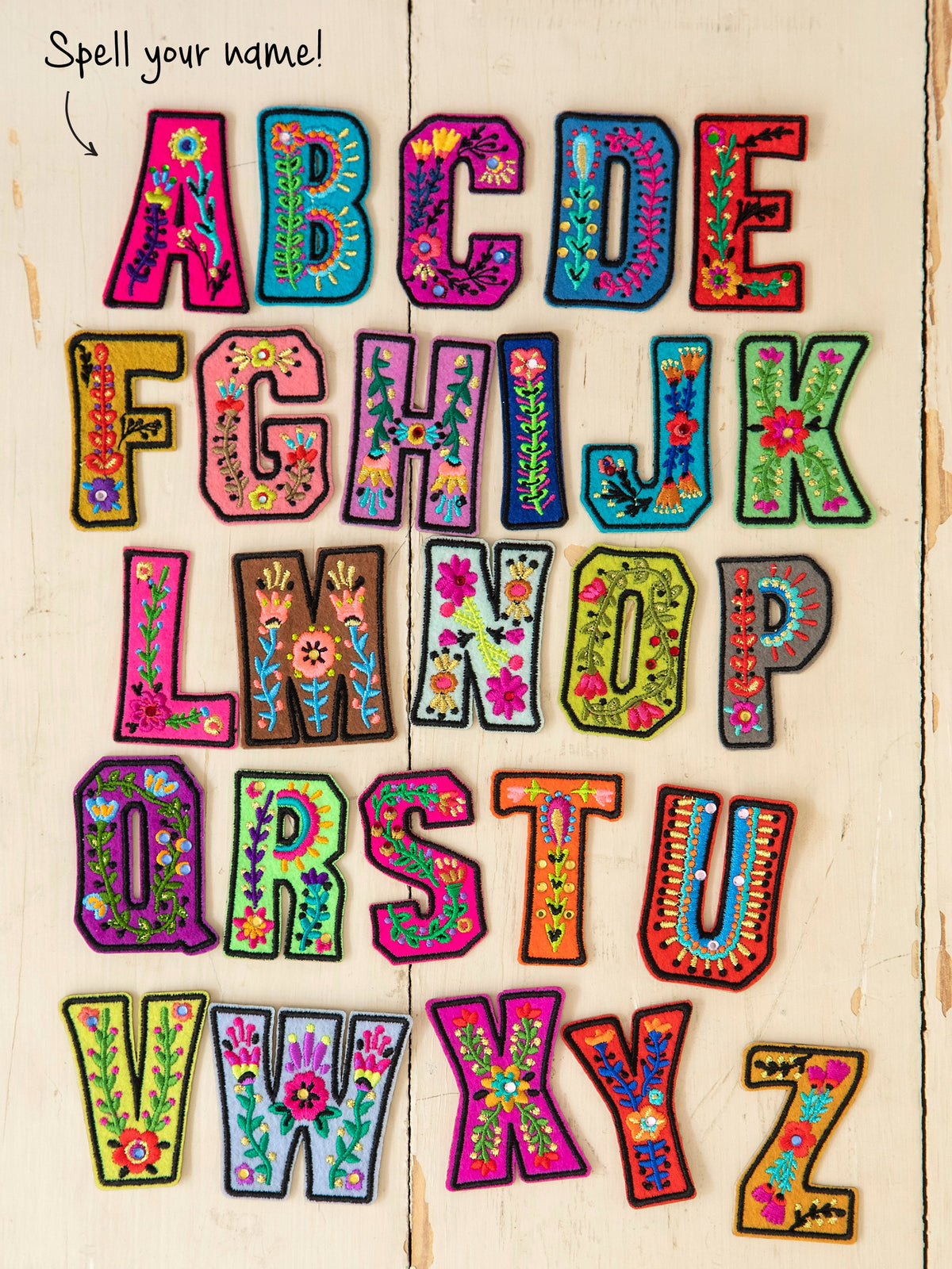 Stick-On Letter Patch - P