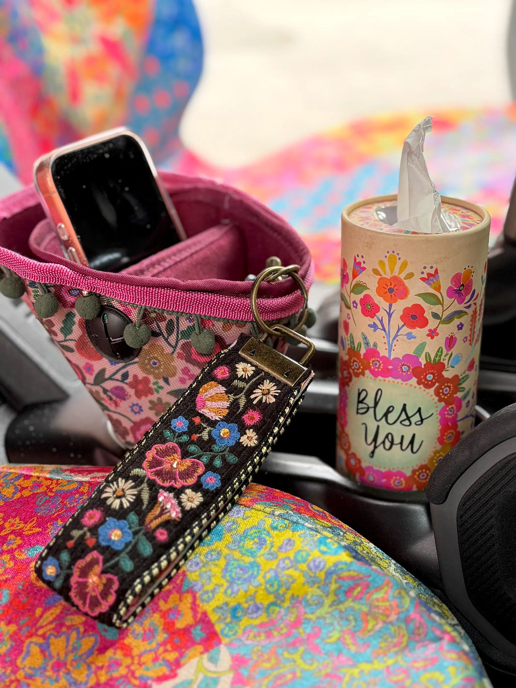 Car Tissues, Set of 3 - Bless You