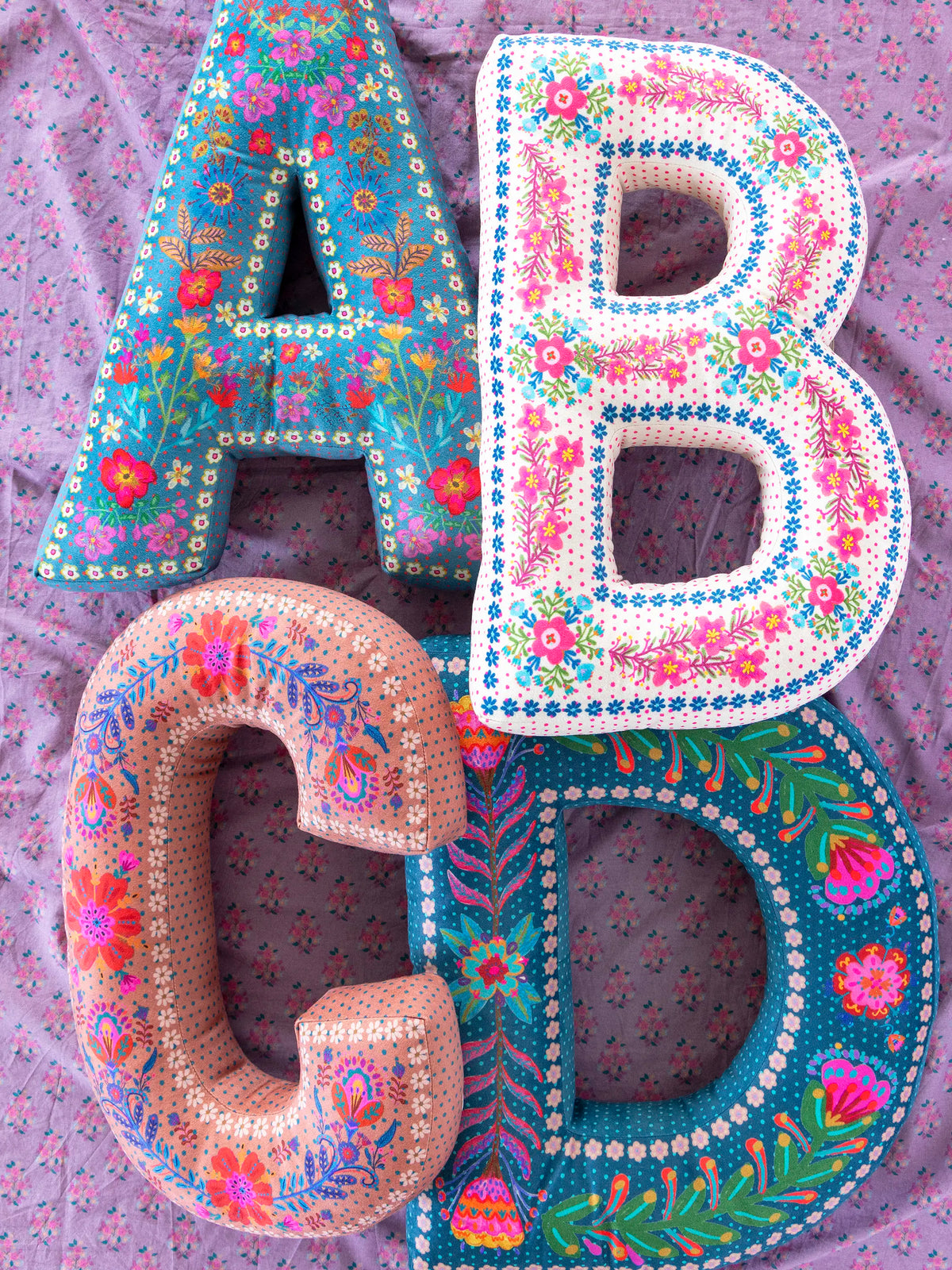 Velvet Initial Pillow - G