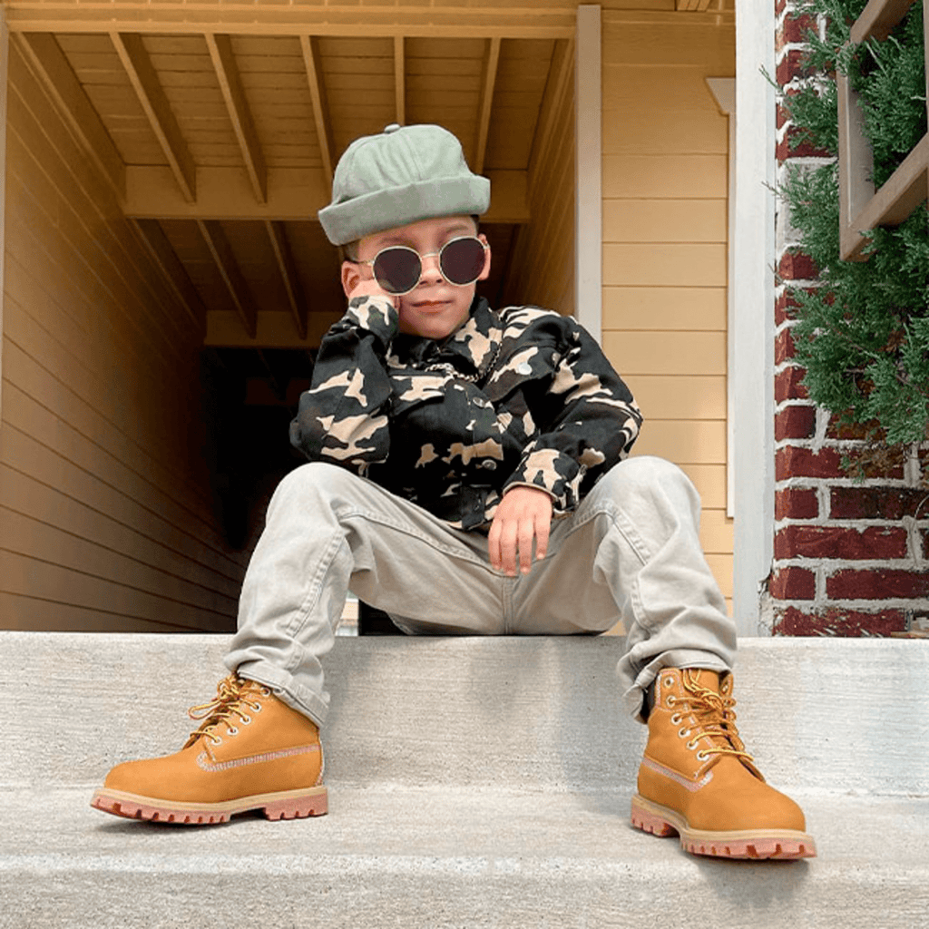 Junior Timberland Premium 6Inch Waterproof Boot TBL Wheat ALT10