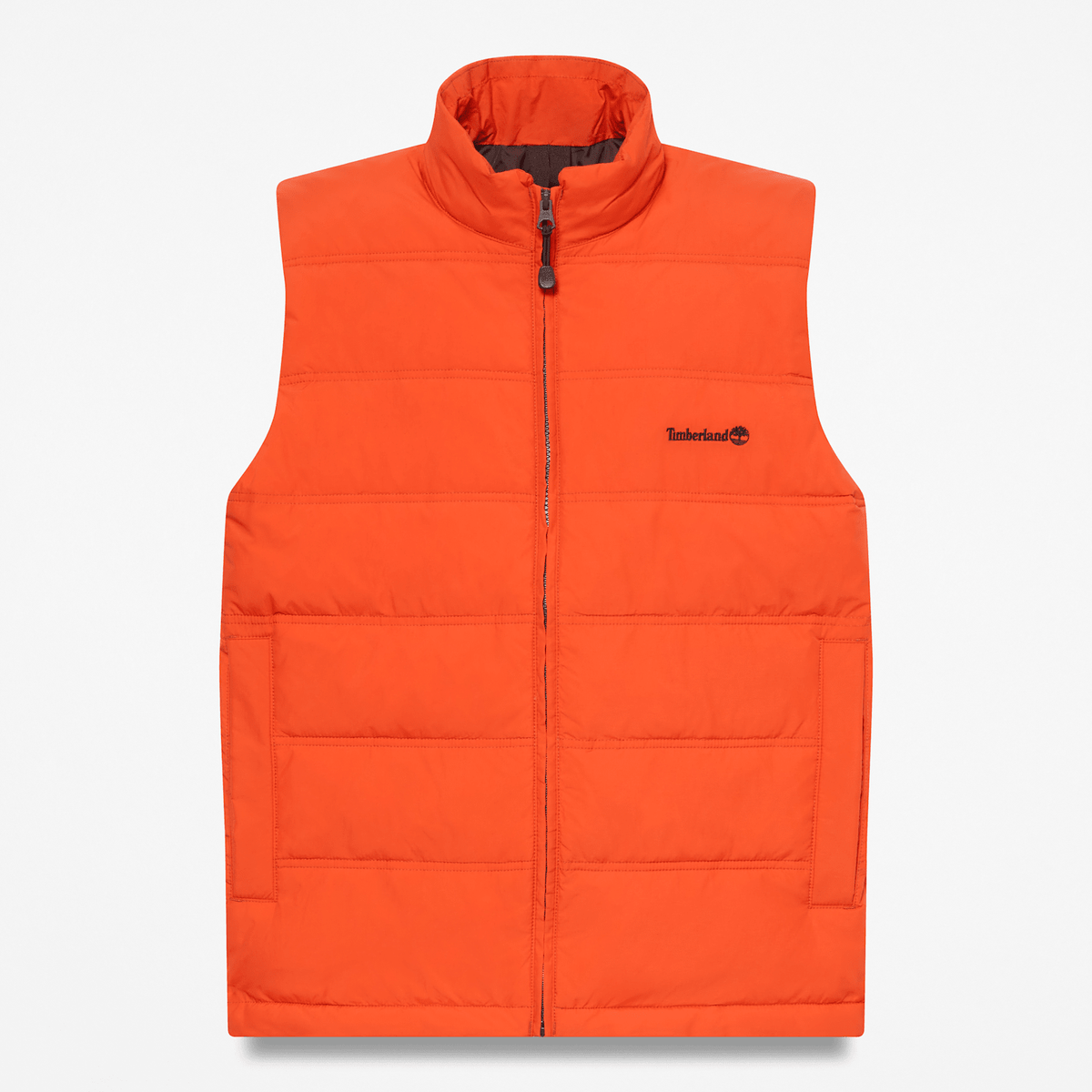 Mens Axis Peak Water Repellent Puffer Vest TBL Pureed Pumpkin HERO