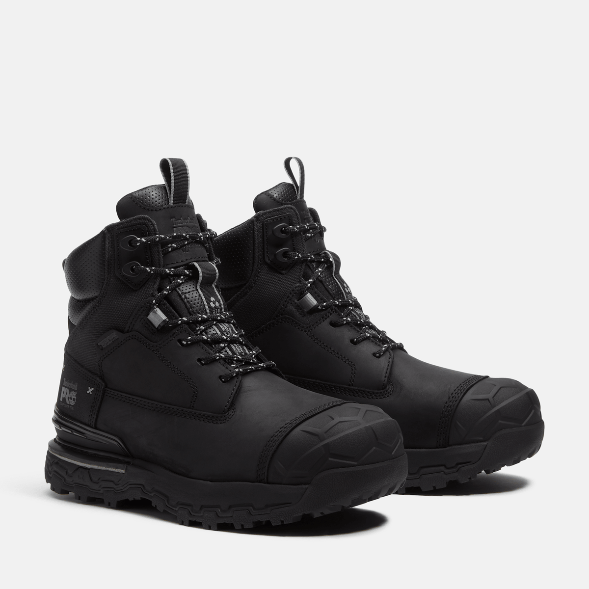 Mens Boondock Ultralight 6 CompositeToe Waterproof Work Boot TBL Black FullGrain ALT4