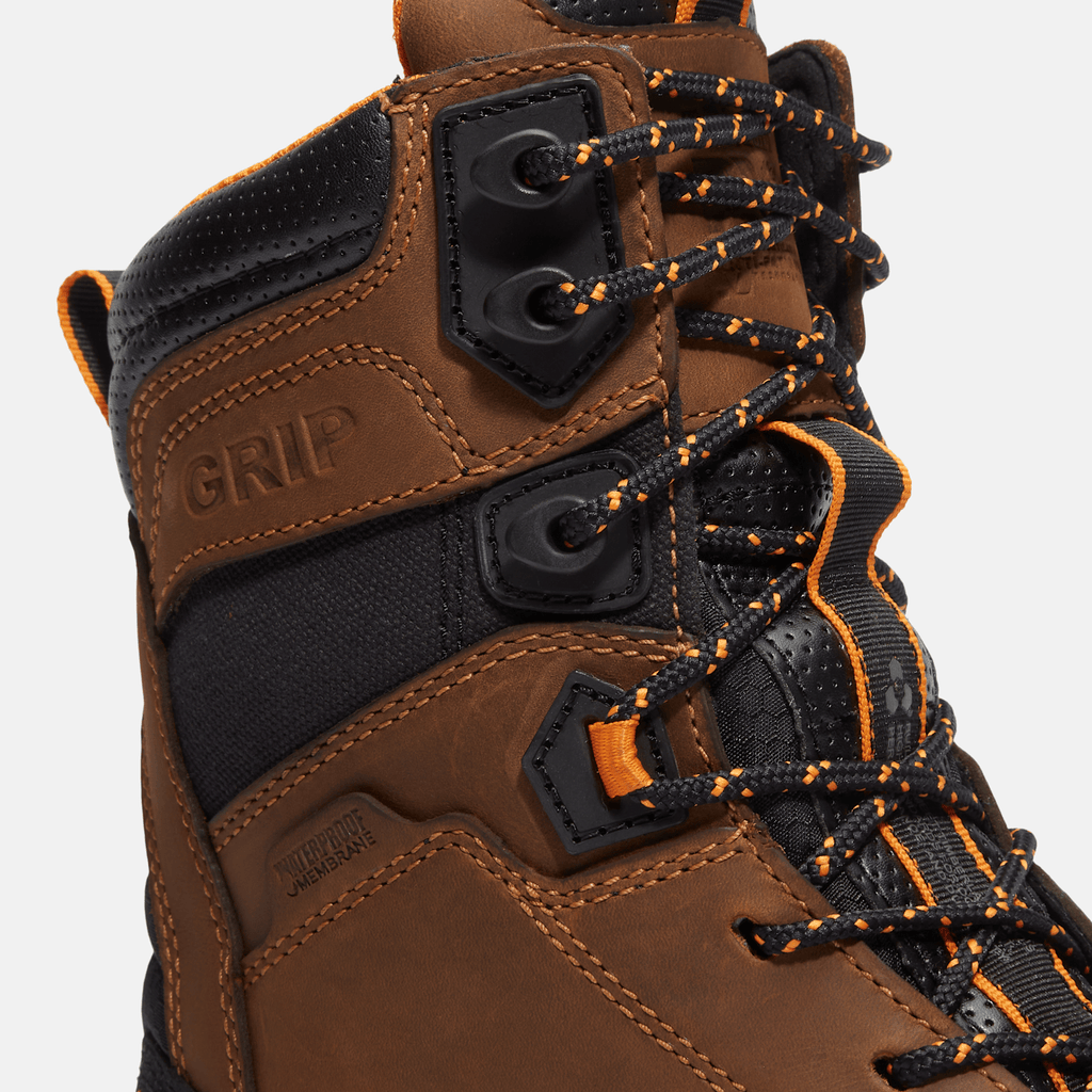 Mens Boondock Ultralight 8 Composite Toe Waterproof Work Boot TBL Light Brown FullGrain ALT7
