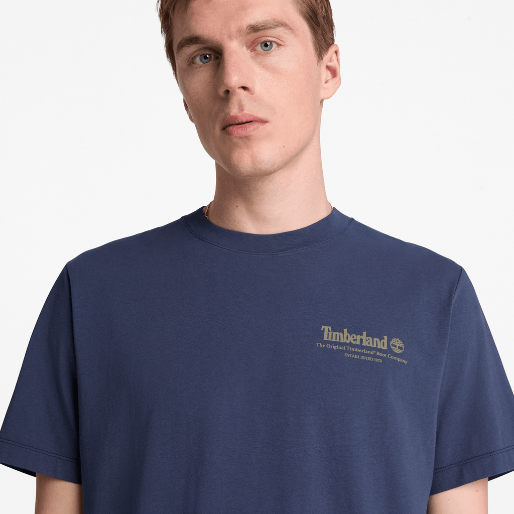 Mens Bootmakers ShortSleeve Graphic TShirt TBL Mood Indigo ALT3