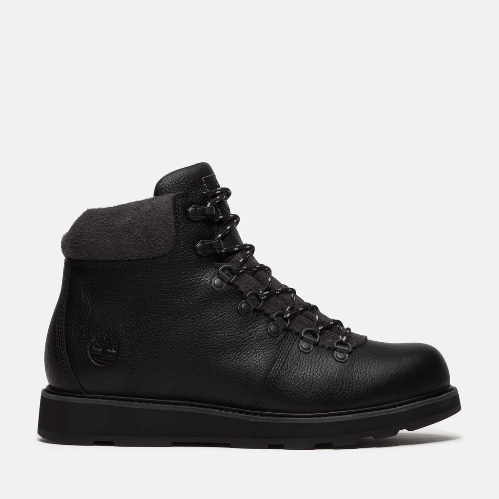 Mens Britton Mills Mid Waterproof Boot TBL Black FullGrain HERO