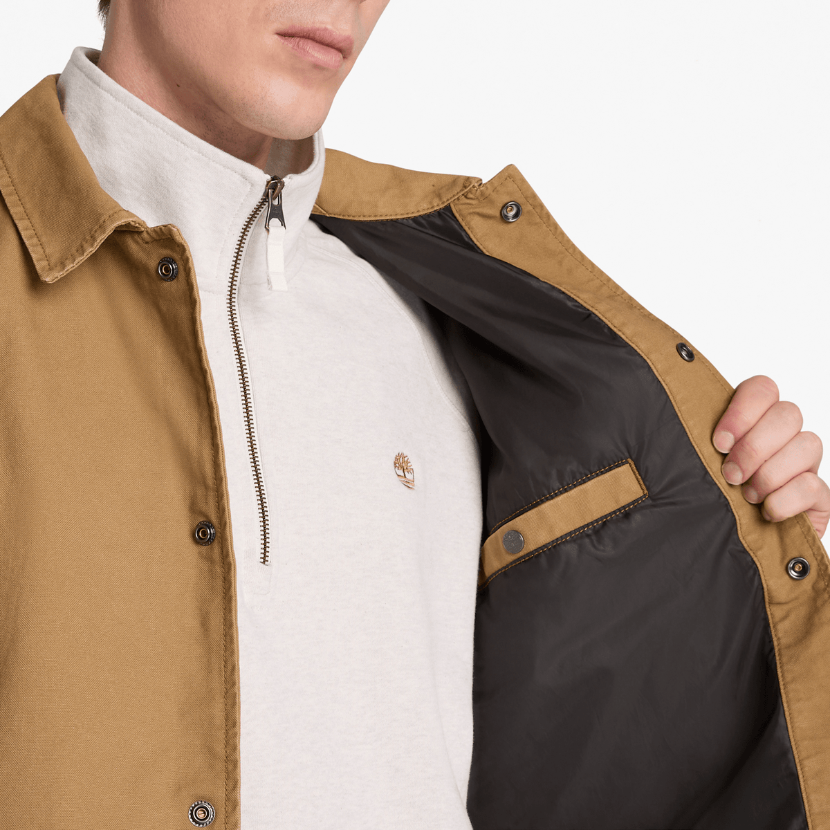Mens Coach Jacket TBL Medium Brown ALT3