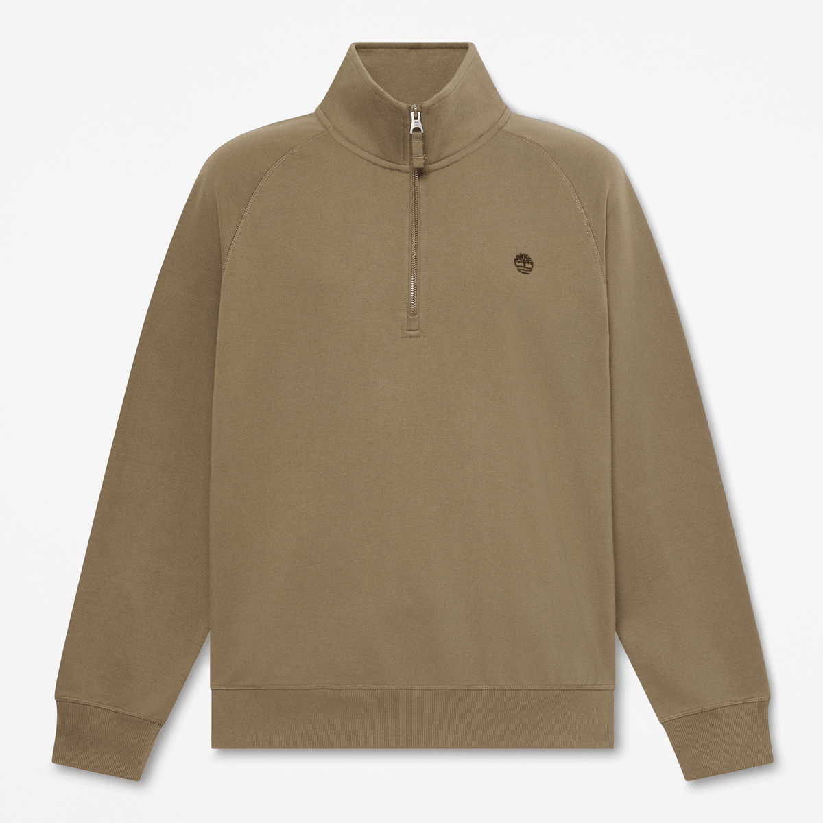 Mens Exeter River Embroidered Logo QuarterZip Sweatshirt TBL Dark Olive HERO