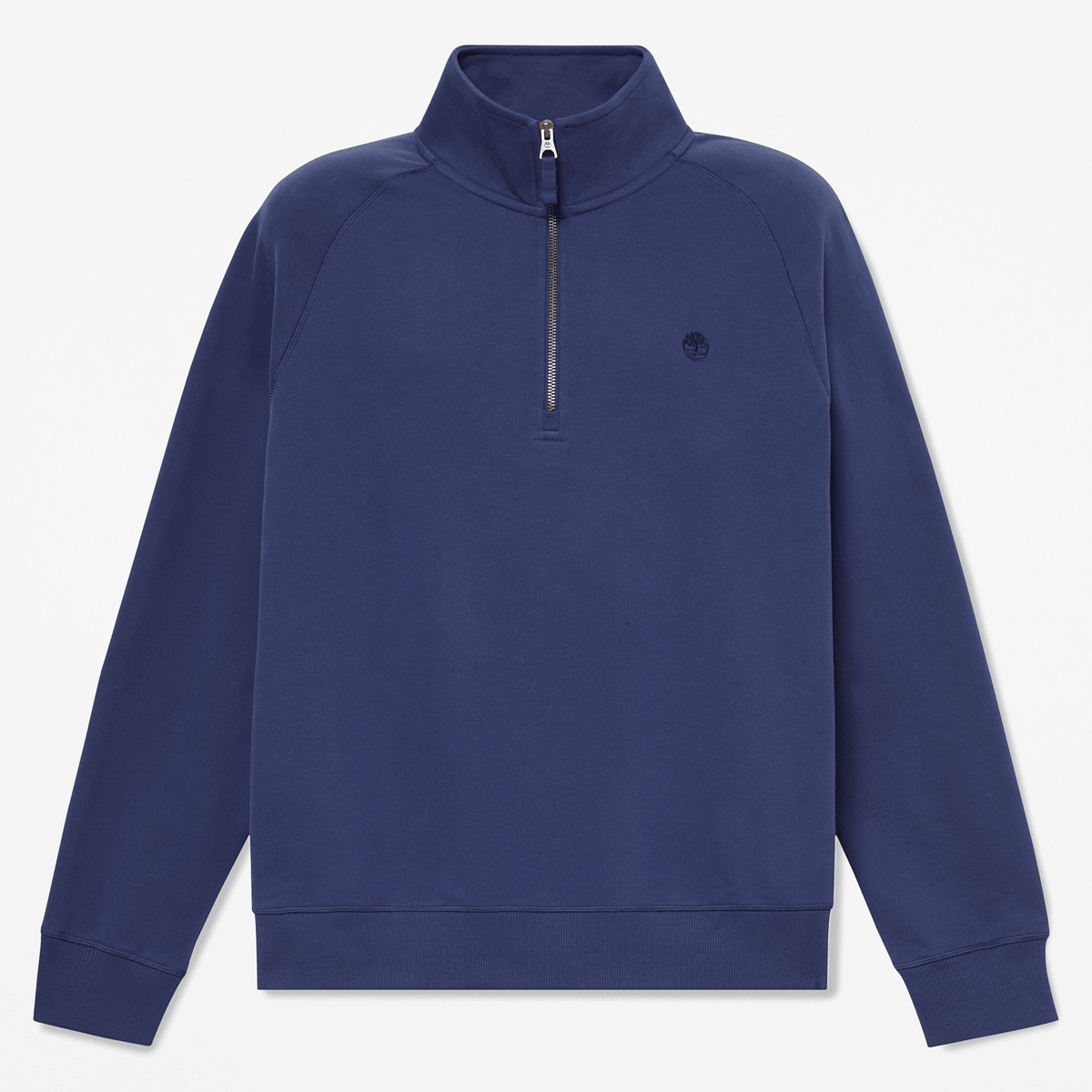 Mens Exeter River Embroidered Logo QuarterZip Sweatshirt TBL Dark Navy HERO