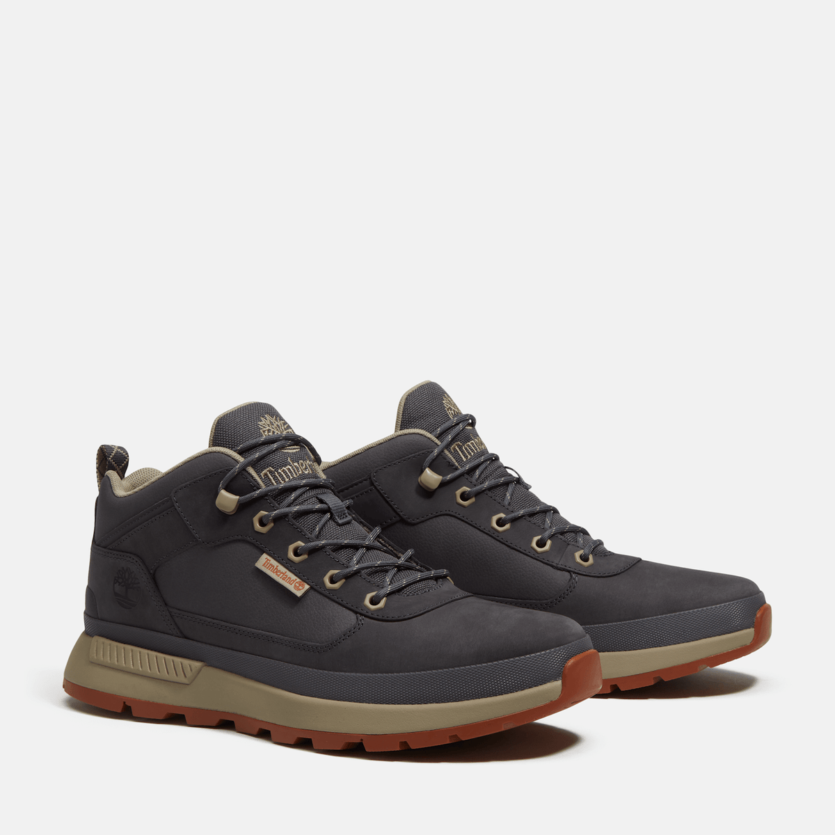 Mens Field Trekker Sneaker TBL Dark Grey NubuckMedium Brown ALT4