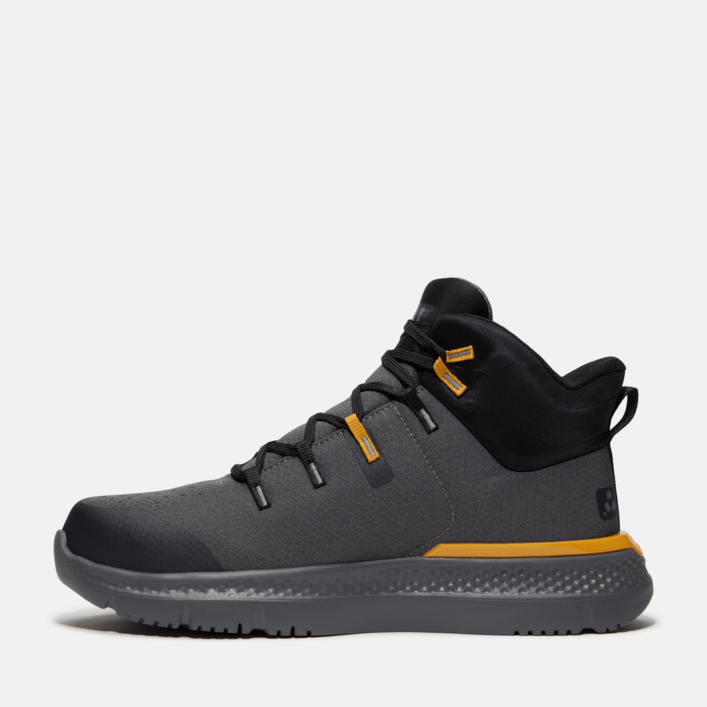 Mens Intercept Mid Steel Toe Work Sneaker TBL Dark Grey Ripstop ALT6