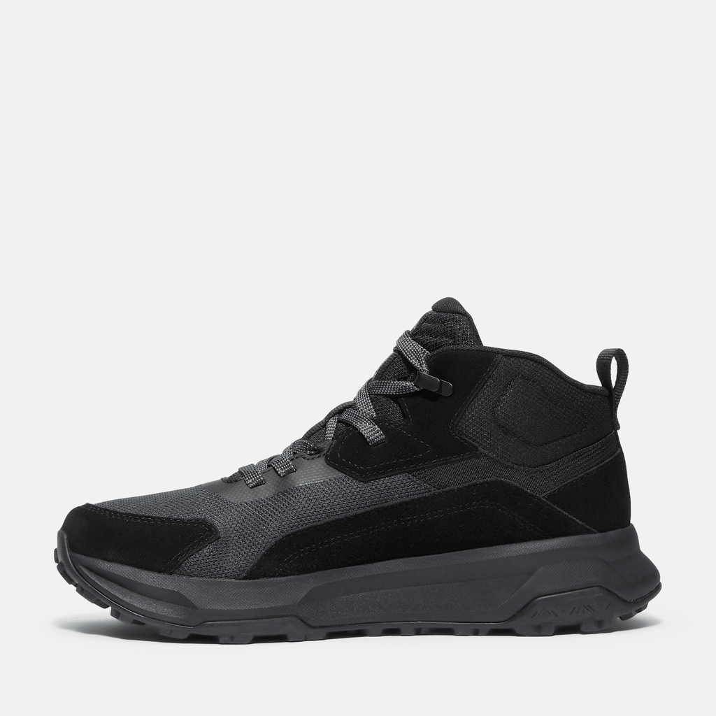 Mens Motion Ledge Mid Sneaker TBL Black Suede ALT6