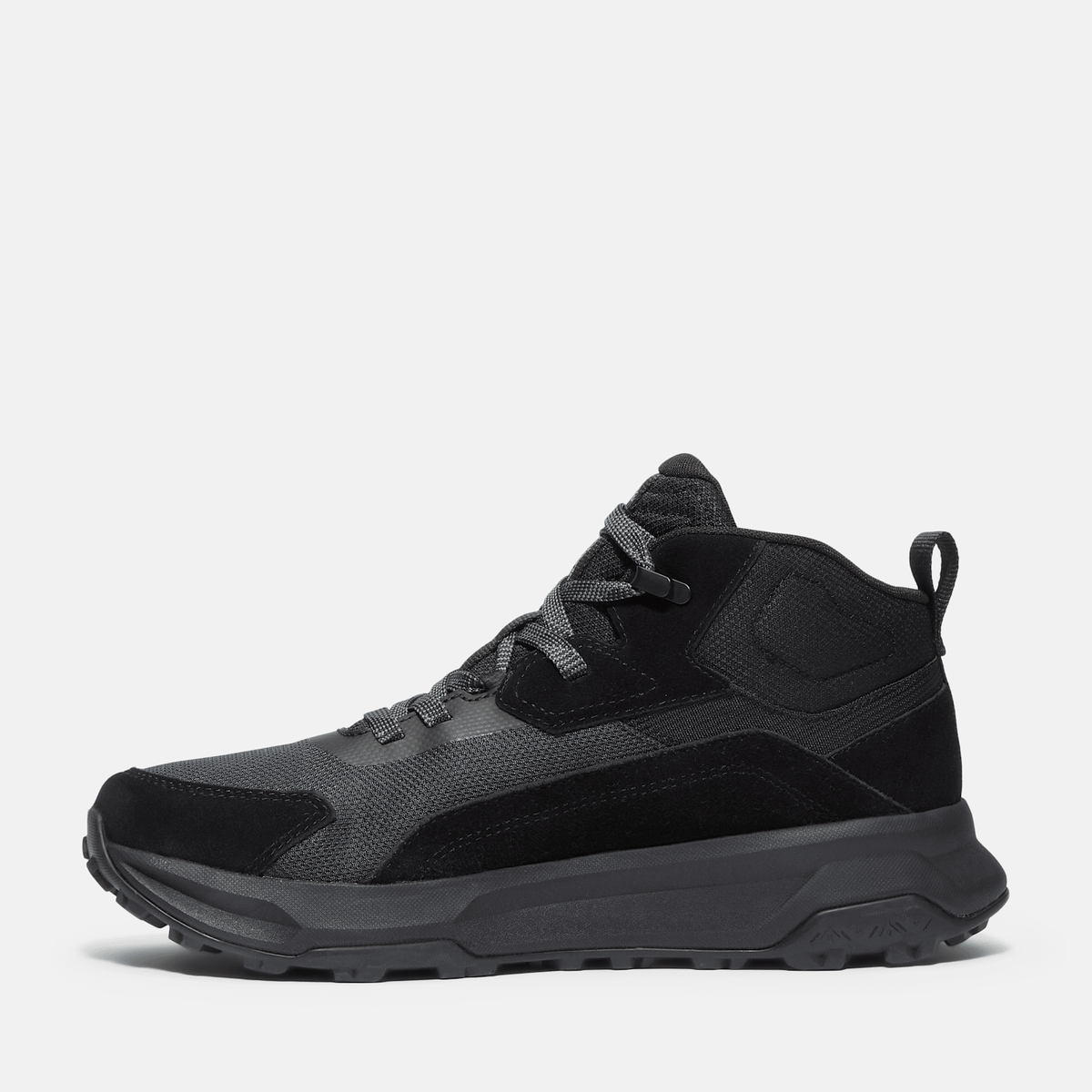 Mens Motion Ledge Mid Sneaker TBL Black Suede ALT6