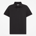 Mens Oyster River Regular ShortSleeve Polo TBL Black HERO